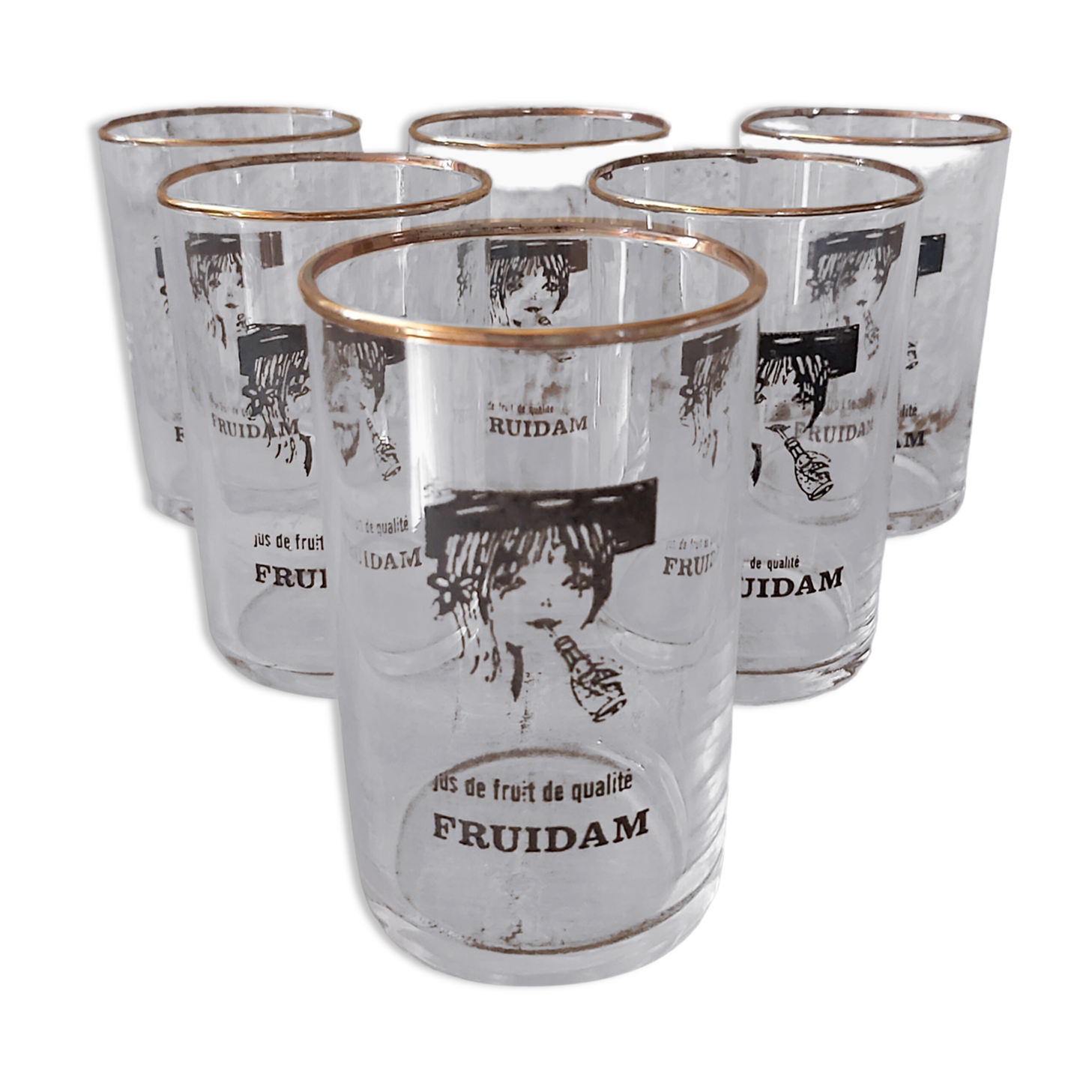 Lot de 6 verres à jus de fruits fruidam