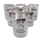 Set of 6 fruidam fruit juice glasses
