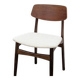 Chaises scandinave teck & tissu