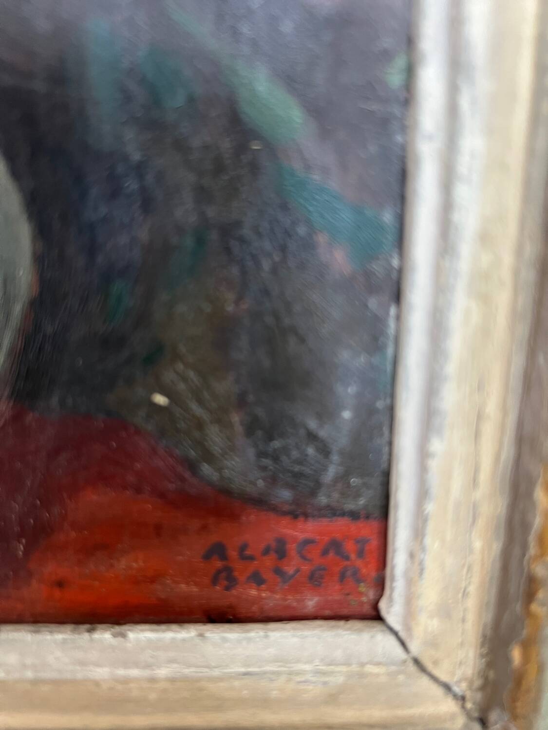 Antique still life painting by Albert Bayer