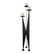 Large Vintage Brutalist Chandelier • Wrought Iron • XXL • 1950