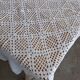 Handmade crochet antique bedspread