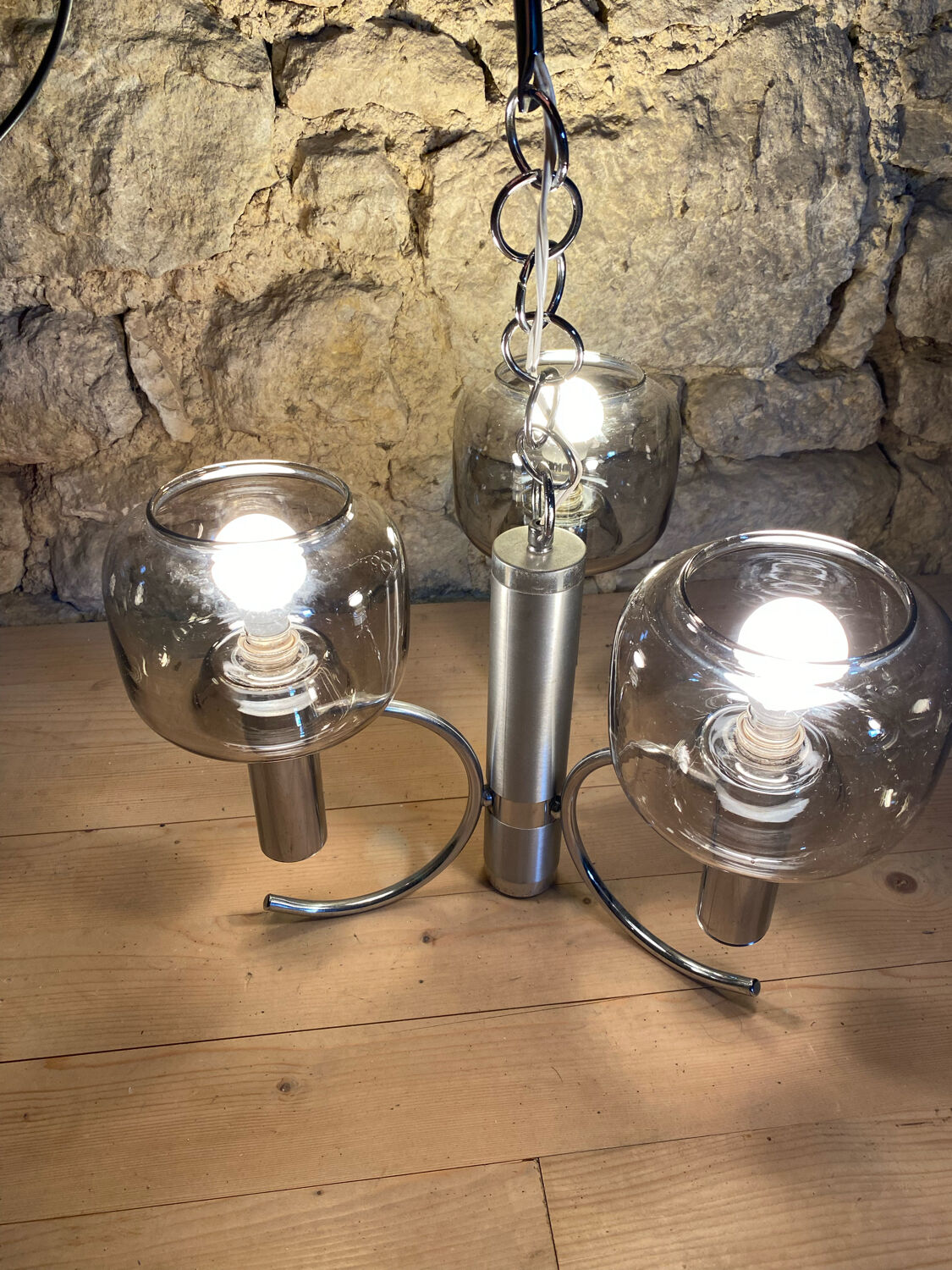 Space age pendant light