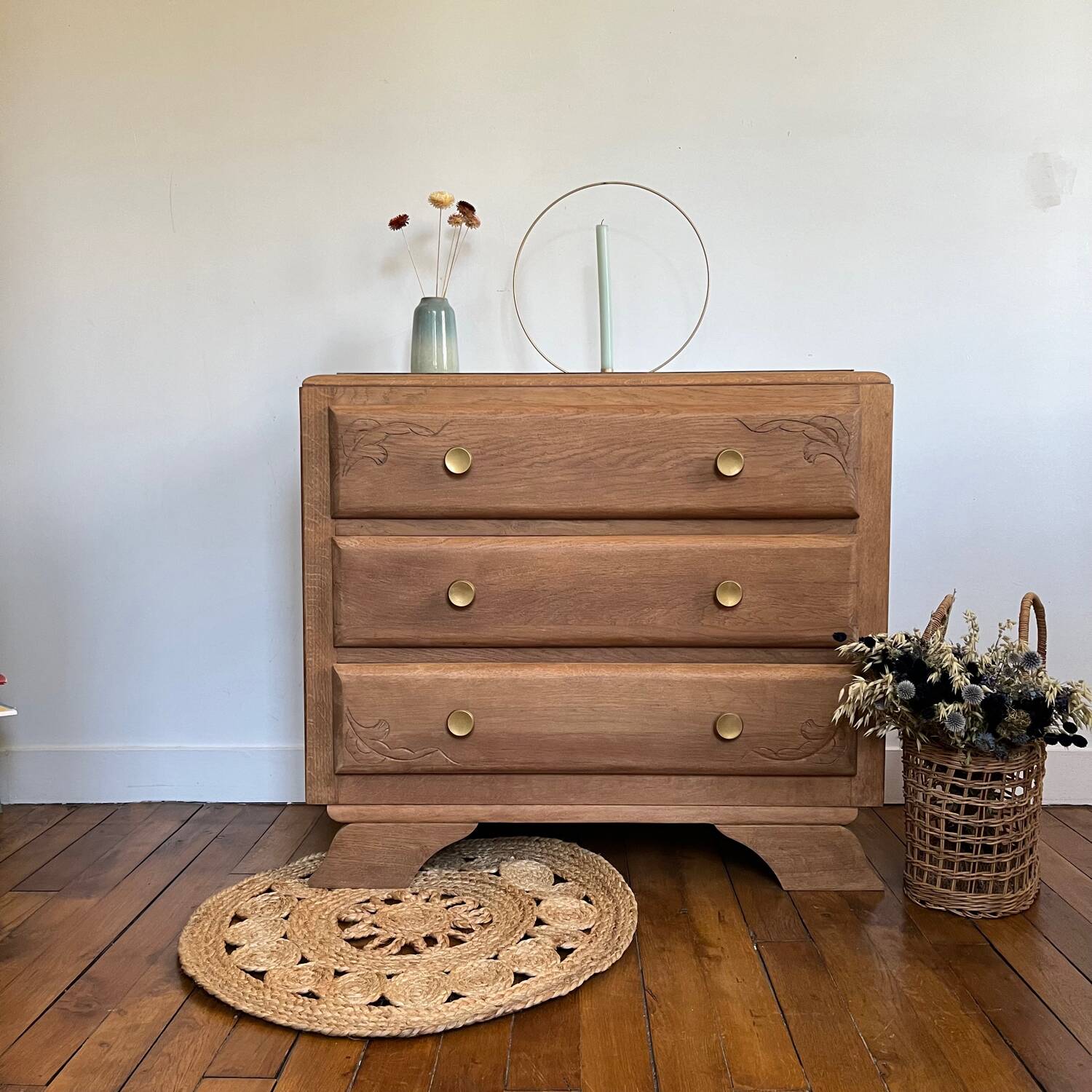 Restored art deco chest of drawers