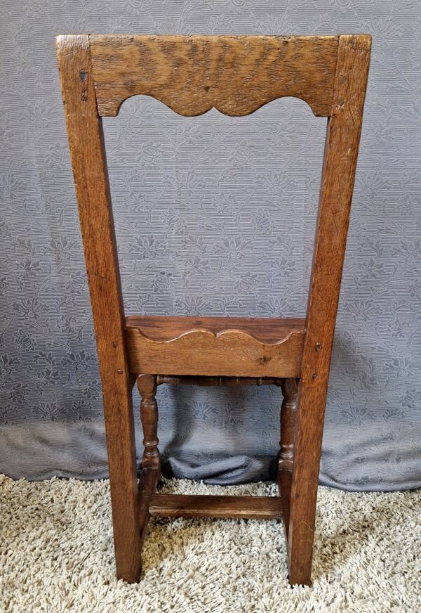 Chaise Lorraine en chêne, XIXe