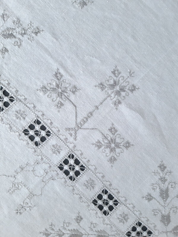 Old linen/cotton and fine embroidery