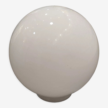 Luminous white opaline globe