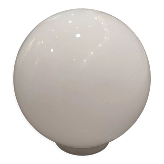 Luminous white opaline globe