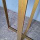 Designer console in gold metal and marble ep 1970