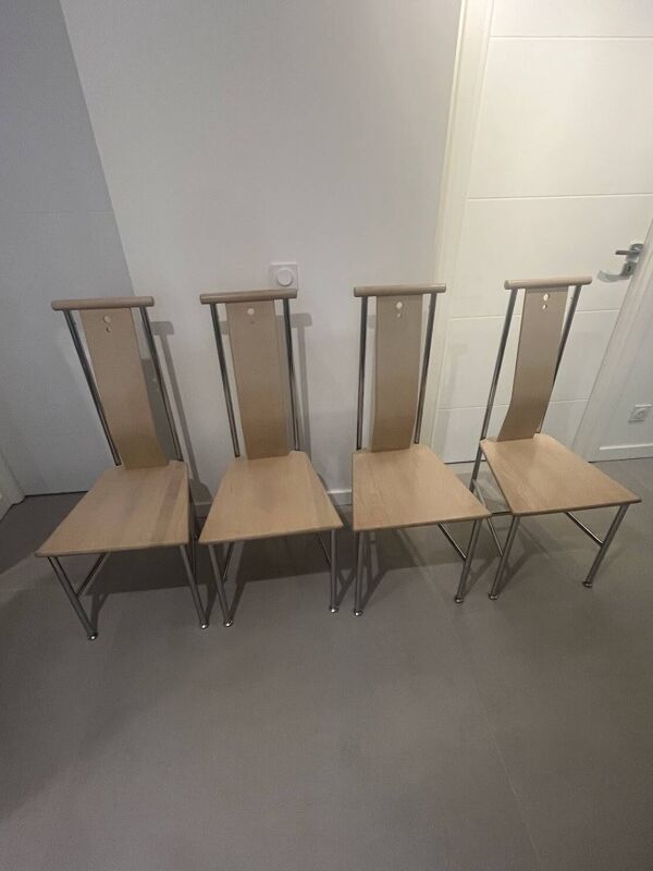 Lot de 4 chaises modèle « Turku » de Carine Karlsson - Ikea 1990