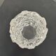Clear decorative Vase sculpture with spikes, glass vase