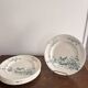 Lot 6 Plate Plates Faience Longwy Model Mignon