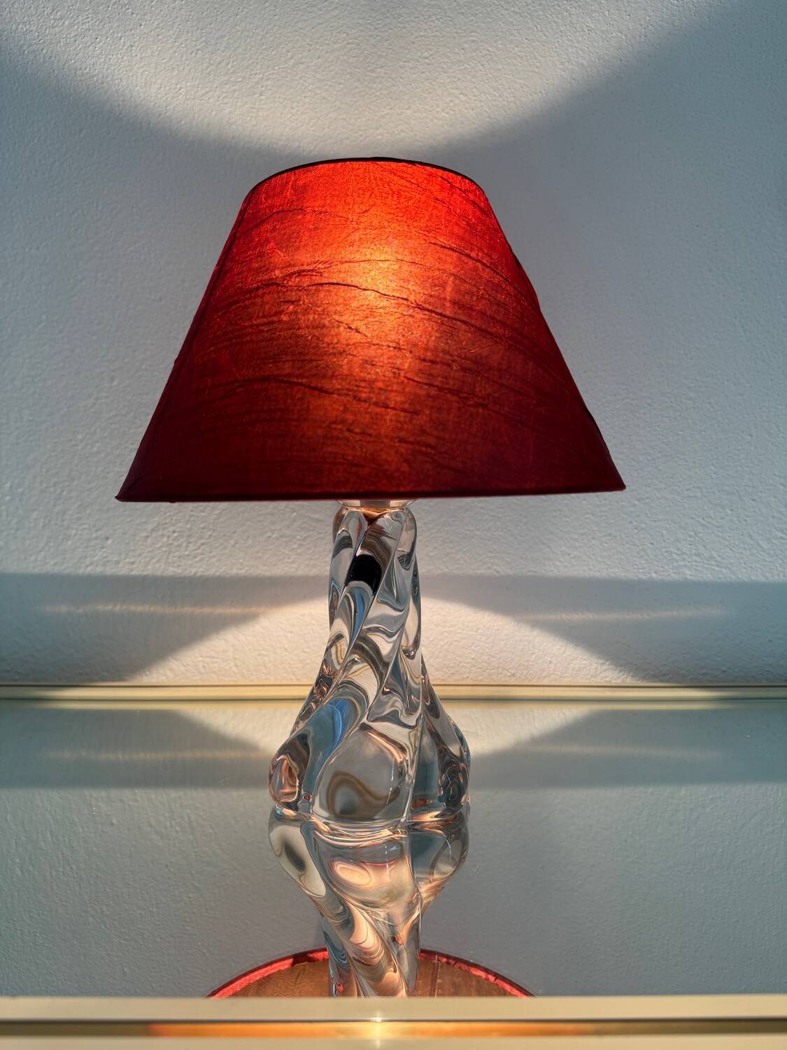 60s crystal table lamp