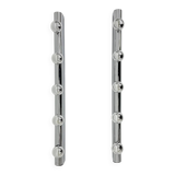 Set of 2 Targetti Sankey chrome wall lamps, 1970s