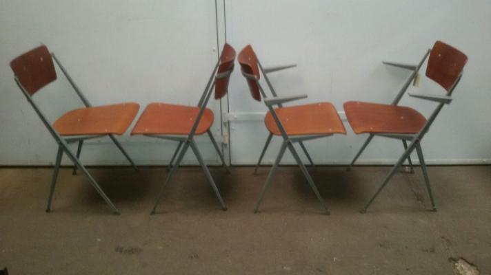 Chairs pyramids by Wim Rietveld for Ahrend Cirkel, 1964, set of 4