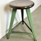 Green Industrial Workshop Stool, 1960s