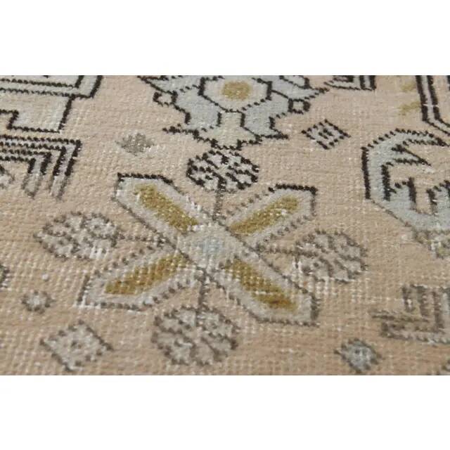 1970s Vintage Persian Handmade Wool Orange Area Rug 251x320