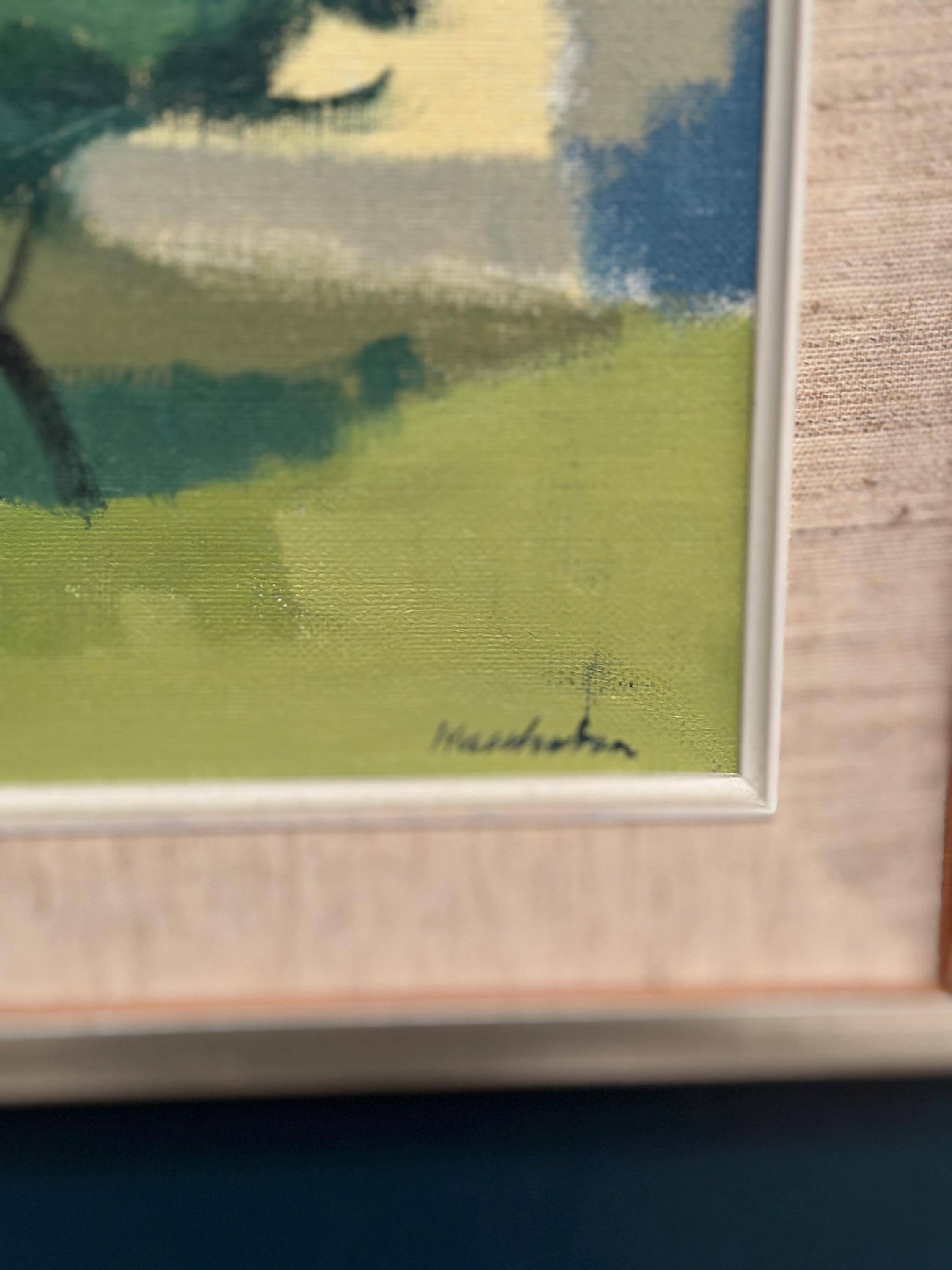 Swedish Oil on Canvas – “Riders on the Road, Crete by Stig Wernheden
