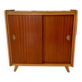 Vintage shoe cabinet with compass feet