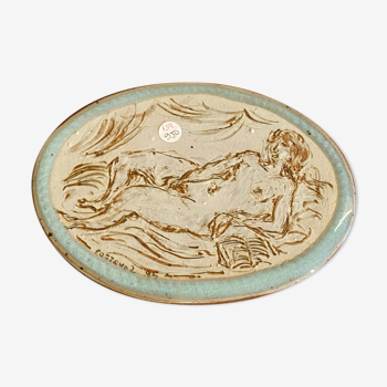 Cottavoz ceramic women's plate