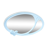 Miroir ovale en fonte émaillée 48,5x29cm
