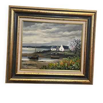 Tableau huile sur toile signé Mogisse