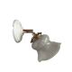 Vintage glass and ceramic tilting wall light