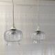 Suspensions vintage en verre - années 60/70