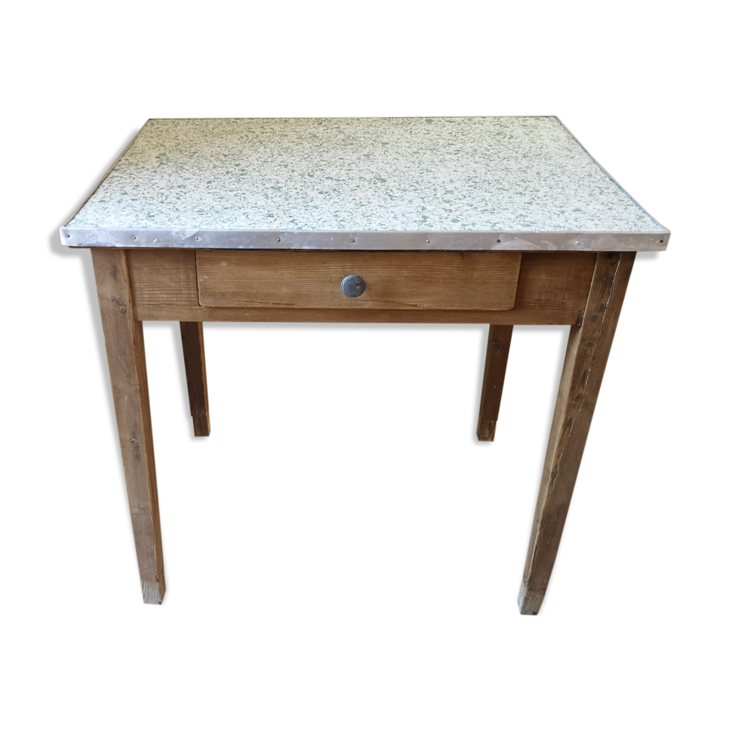 Vintage oak farm table 50s