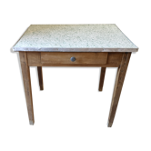 Vintage oak farm table 50s