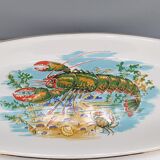 Plat à poisson ovale céramique Sarreguemines