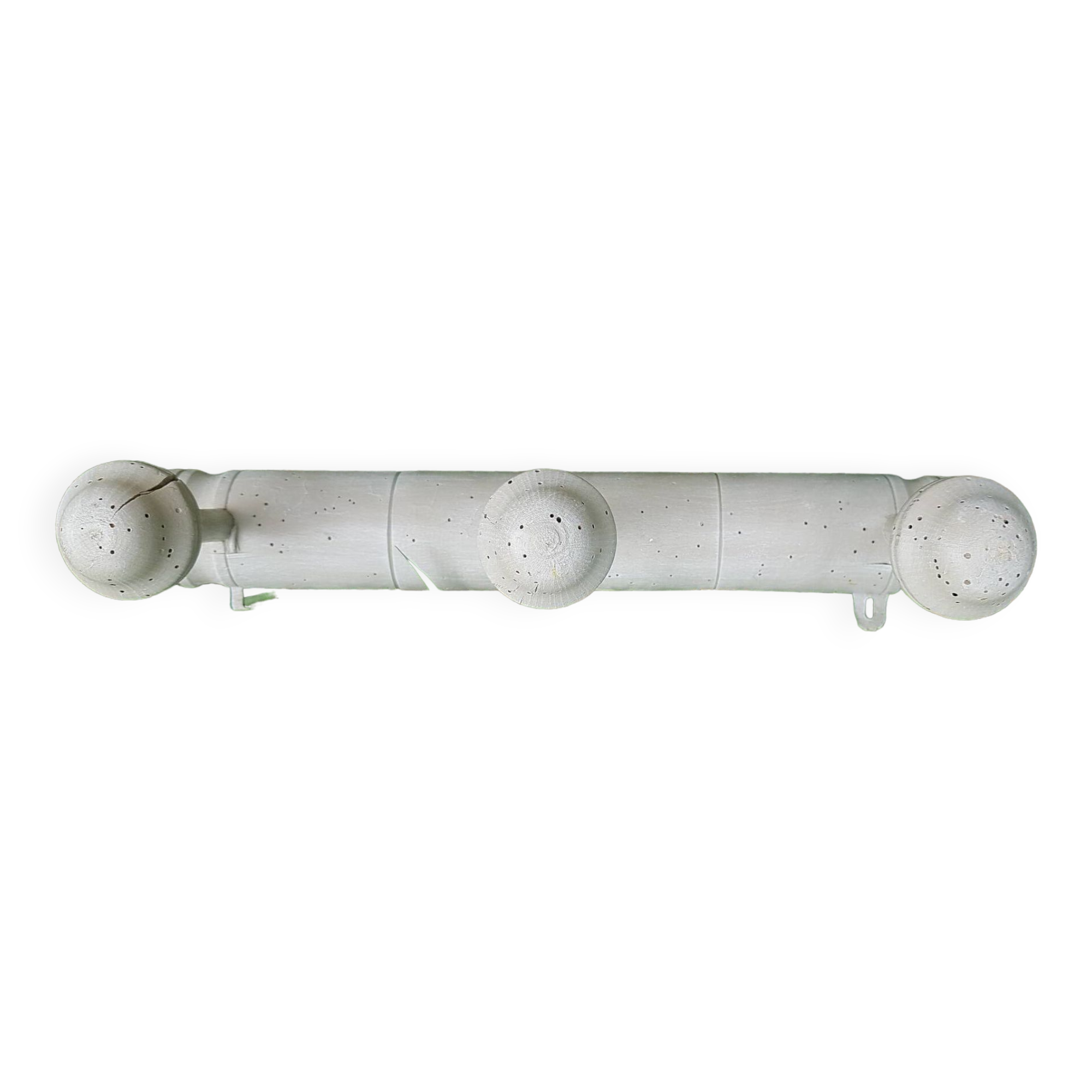 Old wall coat rack with linen patina