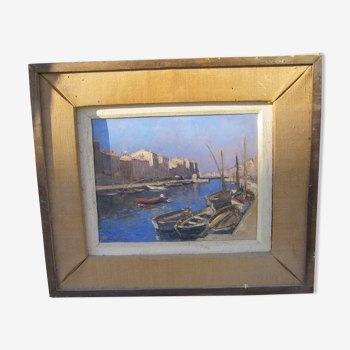 Peinture "port de Sète"