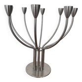 Bougeoir IKEA vintage modèle Stockholm – chandelier inox 8 branches sc
