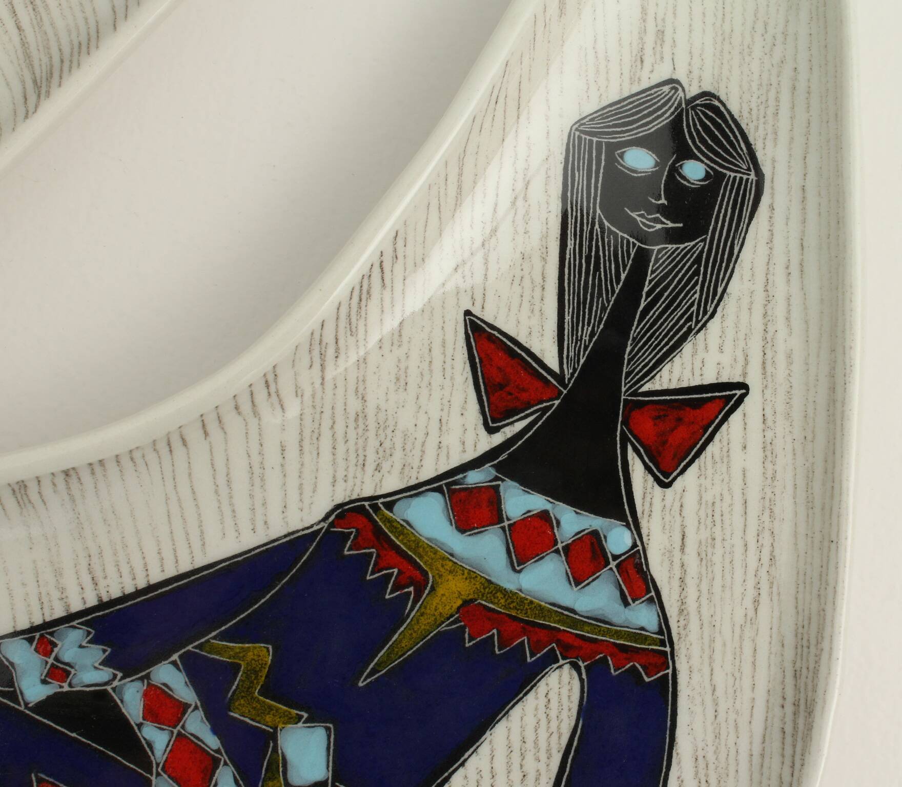 Pair of free-form dishes from Sesto di Fiamma, Italy, 1950s