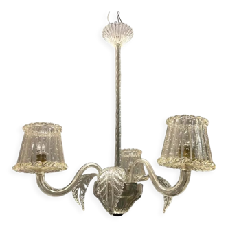 Venetian murano glass chandelier, 1940s