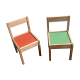 Two small chairs for children