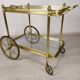 Vintage brass bar trolley service