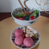 Display aperitif blue flowers