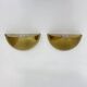 Mid-century pair of brass wall light sconces, 1970s