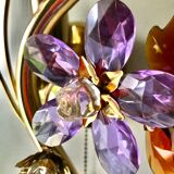 Large wall lamp flowers glass Murano 1970