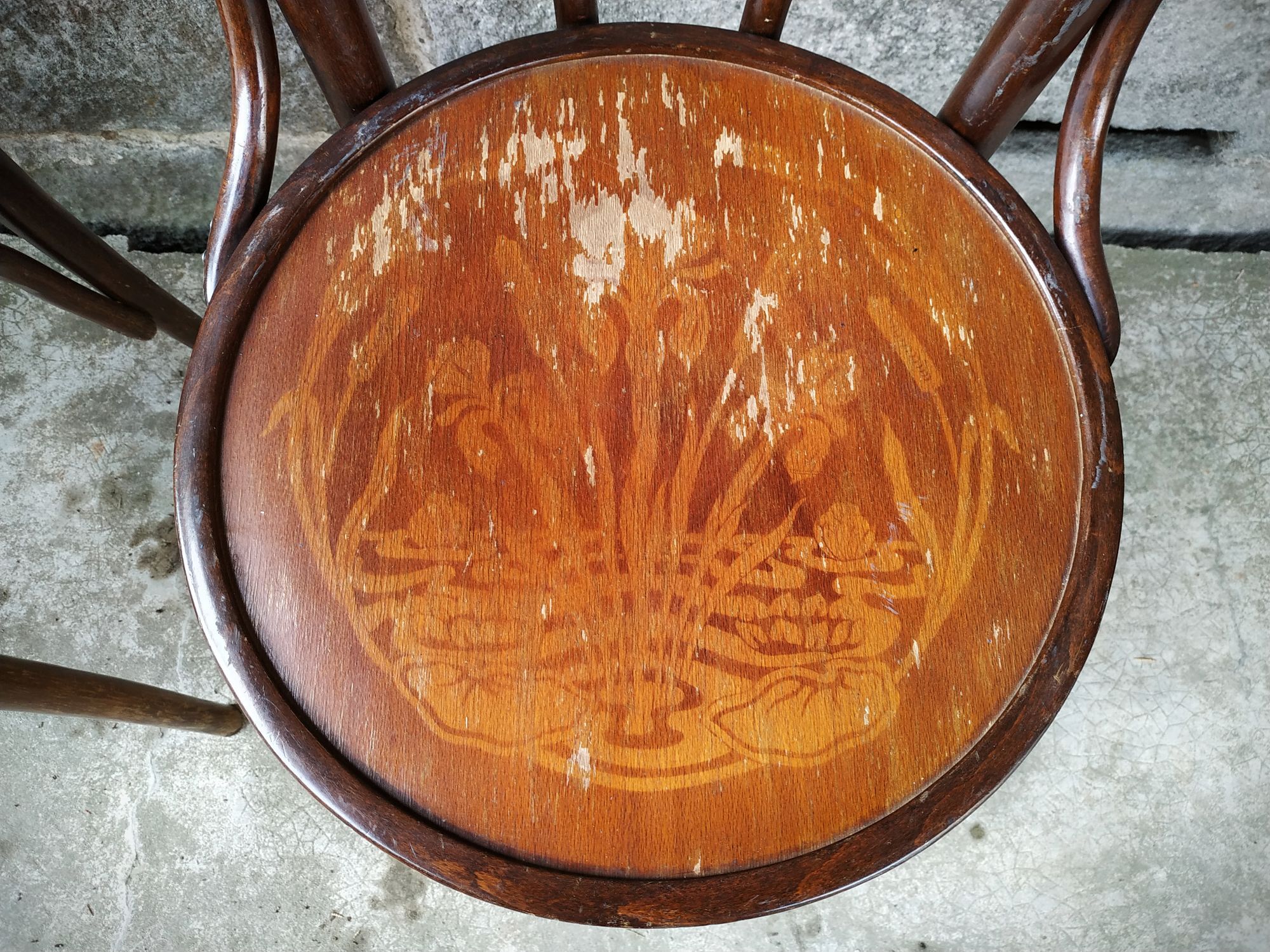 Series of four bistro chairs