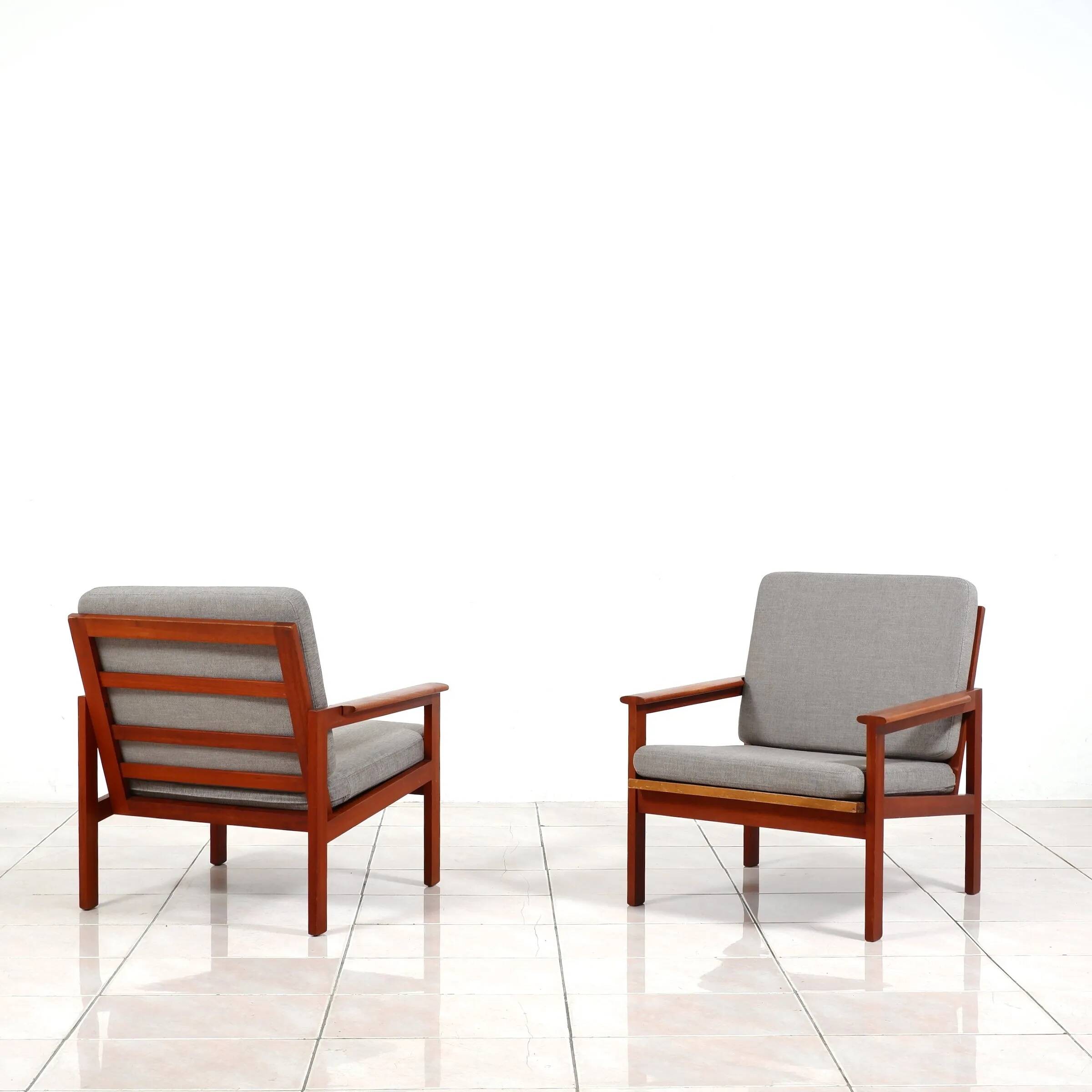 2 fauteuils "Capella" par Illum Wikkelsø pour Niels Eilersen