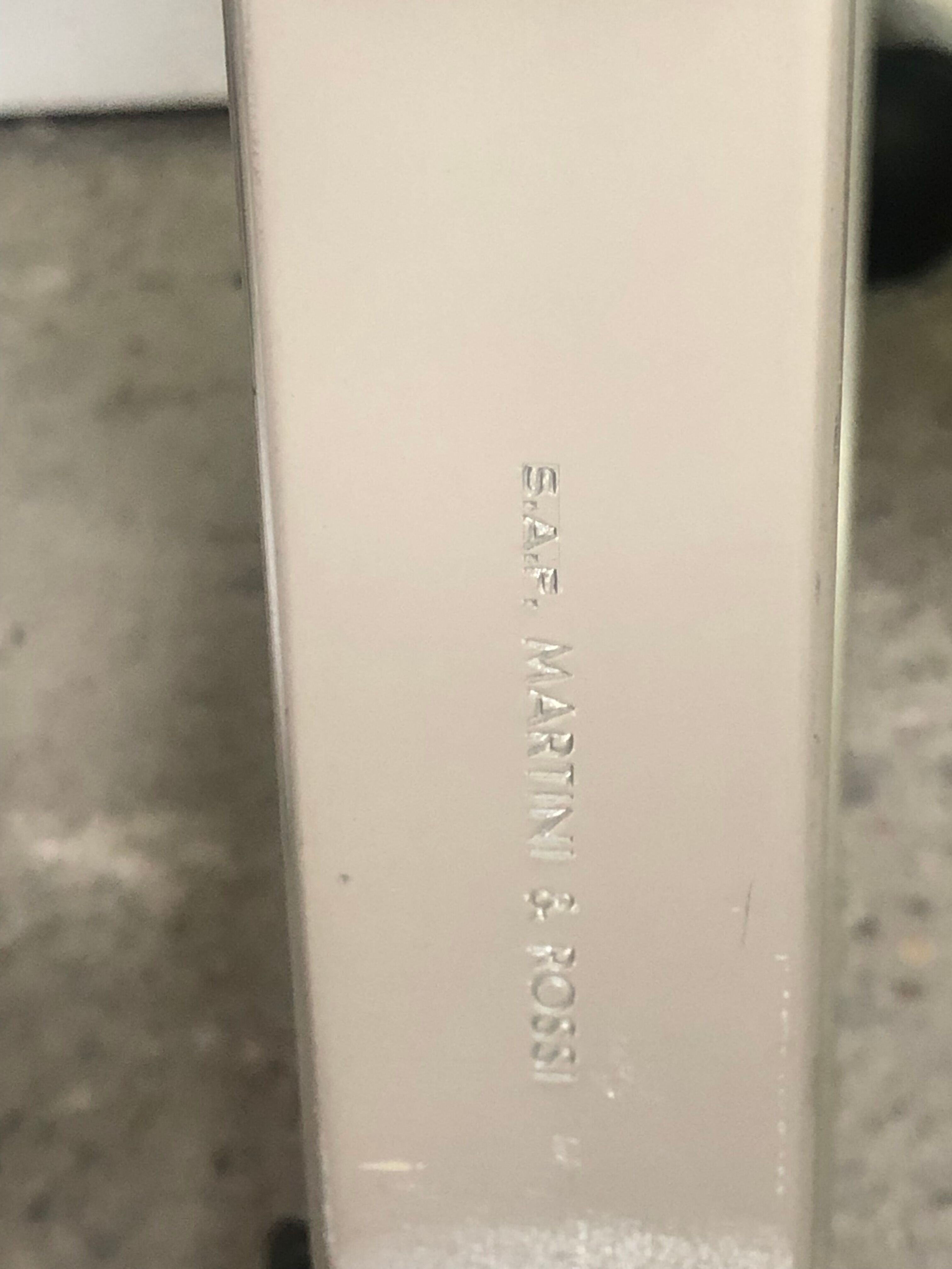 Rolling table in italian vintage aluminum by Martini and Rossi 1970