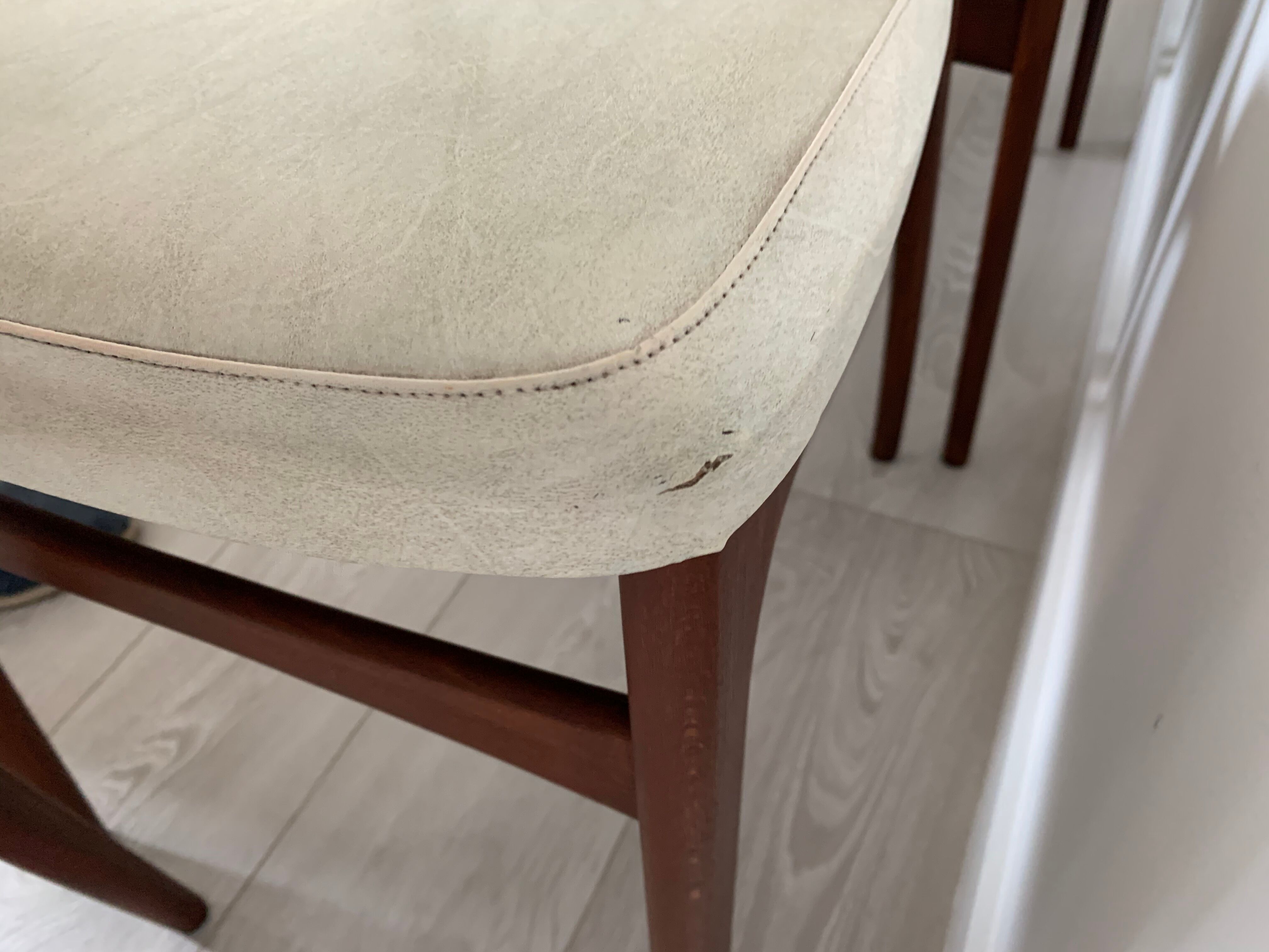 Wooden and skai chairs