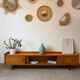Vintage low oak sideboard (shallow)