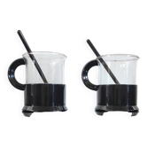 Ensemble de 2 tasses vintage années 80