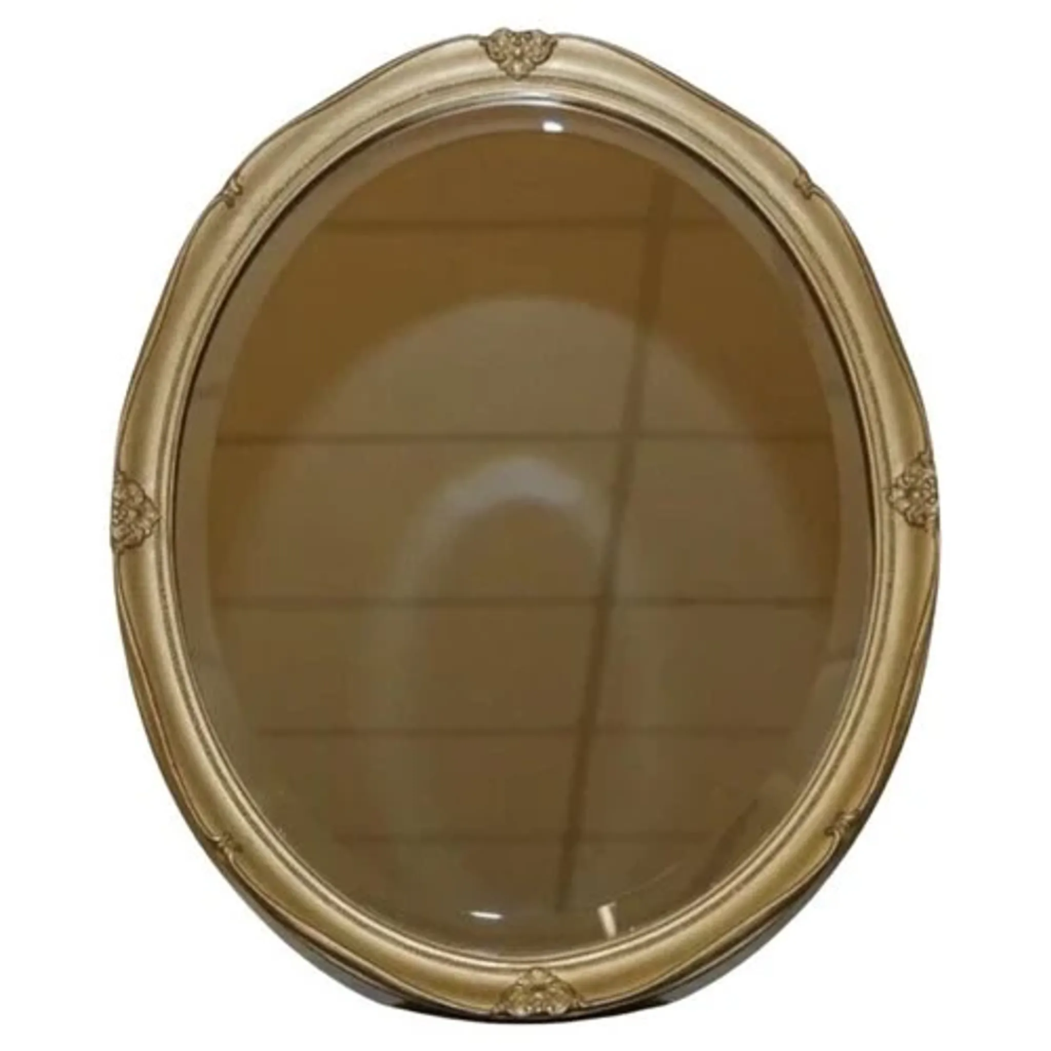 Vintage Oval Gold Mirror
