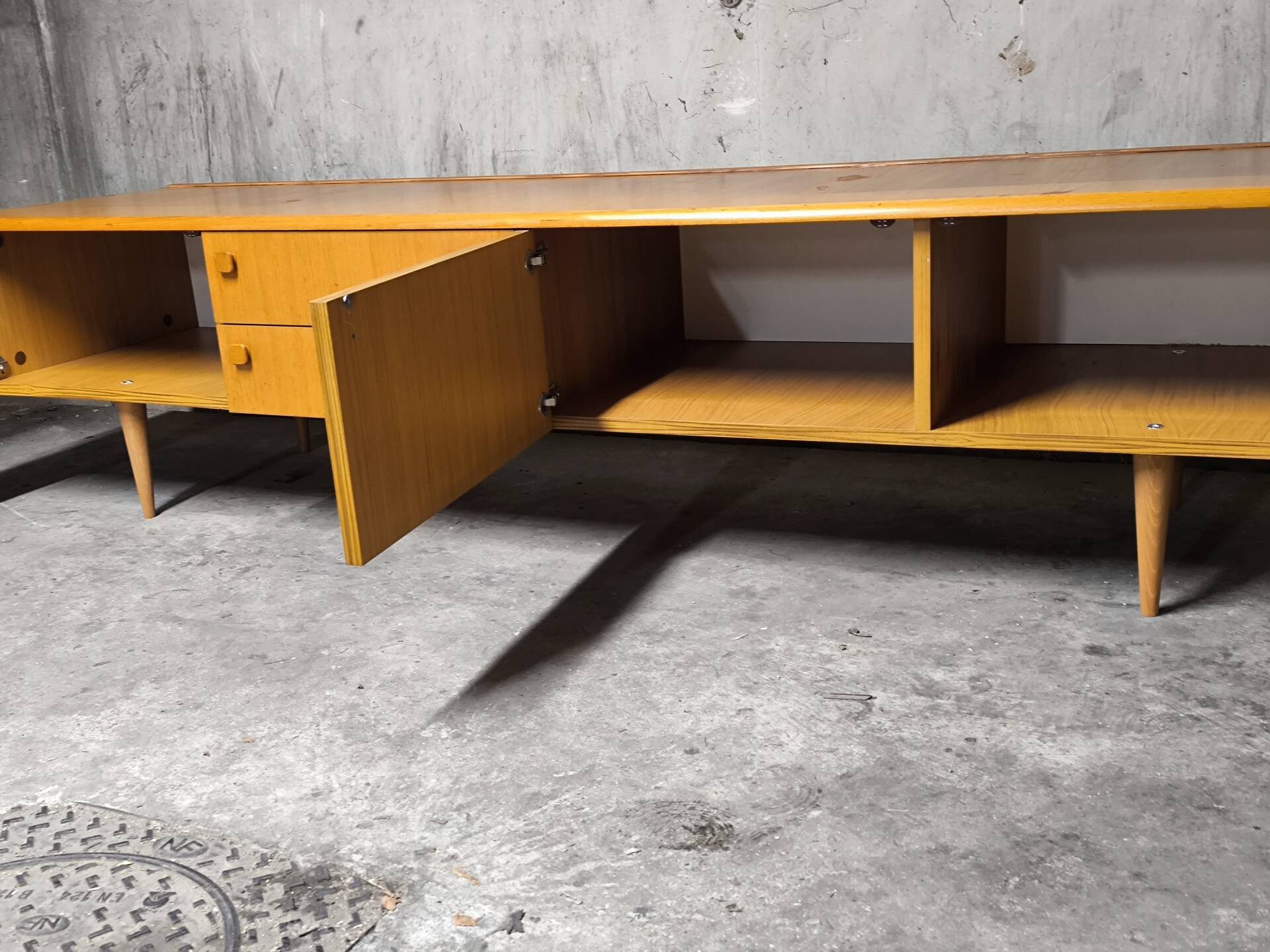 Vintage Scandinavian teak sideboard from the 1970s.