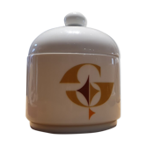 Porcelain sugar pot